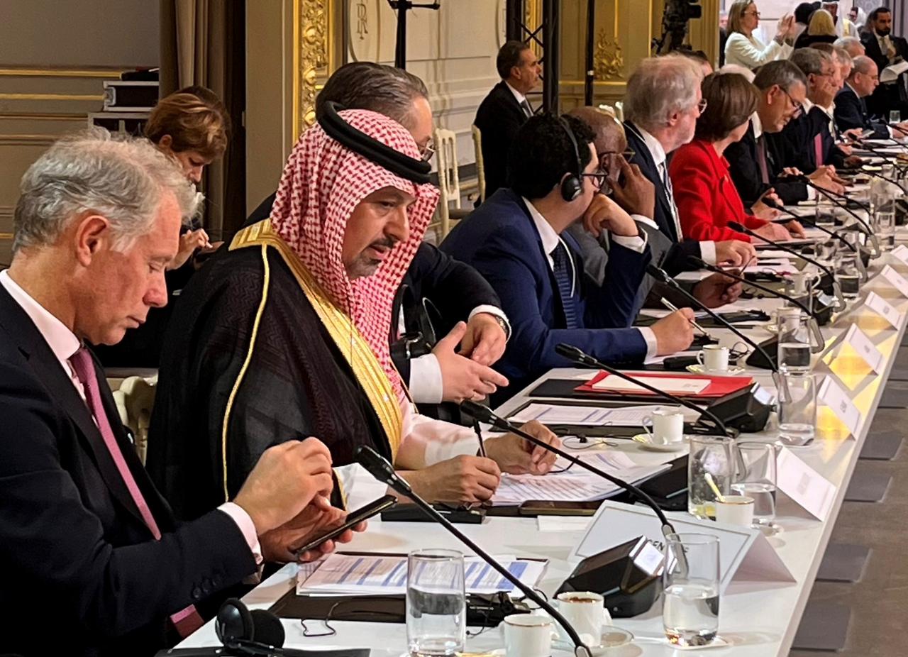 المملكة تشارك في مؤتمر باريس الدولي لمساعدة المدنيين في غزة