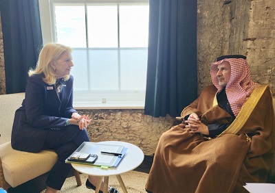  الدكتور الربيعة يلتقي المدير التنفيذي لمنظمة اليونيسيف ورئيس صندوق الأمم المتحدة لمكافحة سوء التغذية المزمن لدى الأطفال وتمكين المرأة